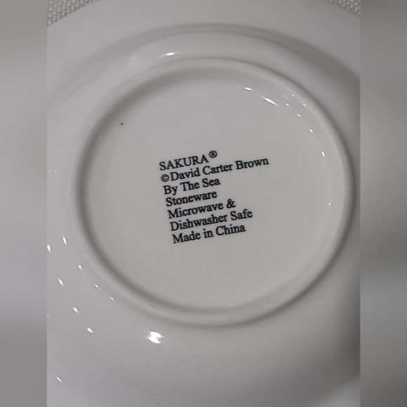 Sakura Nautical Theme Salad Plates "By The Sea" Lighthouses 8" Set of 4 EUC - Picture 8 of 11